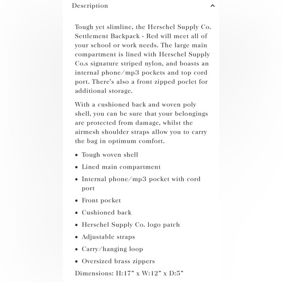 Herschel Supply Co Ash Rose Settlement Backpack - Picture 3 of 9